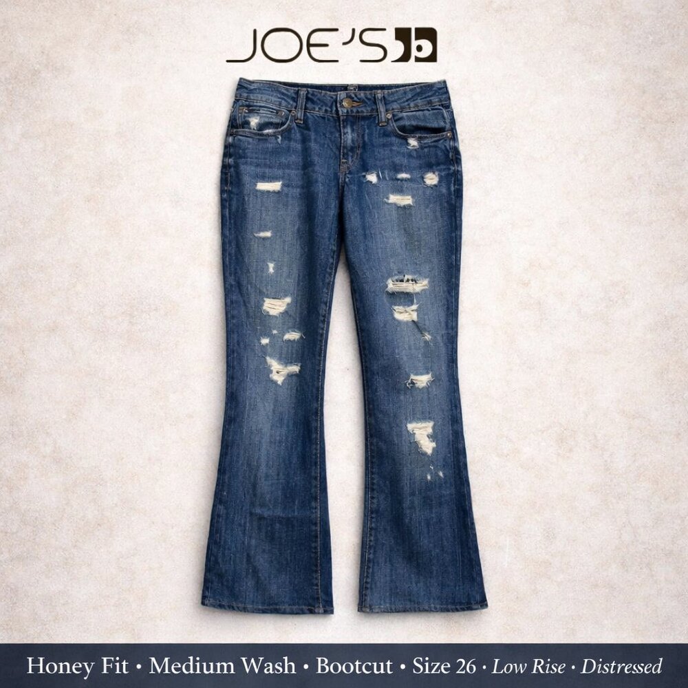 Joe's Jeans Honey Fit Medium Wash Low Rise Bootcut - 26